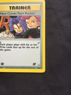 Pokemon Cards: Team Rocket 1st Edition Rare Holo: Here Comes Team Rocket! 15/82 - Image 5