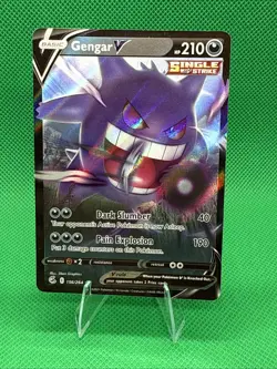 Pokemon TCG Fusion Strike Gengar v Holo Ultra Rare Card 156/264 - Image 1