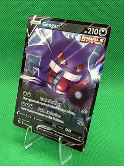 Pokemon TCG Fusion Strike Gengar v Holo Ultra Rare Card 156/264 - Image 2