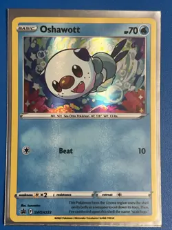 Pokemon TCG - Oshawott SWSH222 Black Star Promo - Holo Rare - NM/M + Card Saver - Image 1