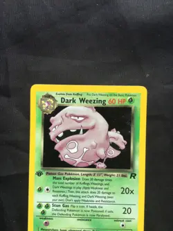 Pokemon Cards: Team Rocket 1st Edition Rare Holo: Dark Weezing 14/82 - Image 2