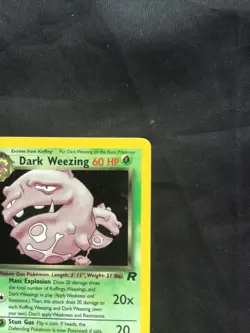 Pokemon Cards: Team Rocket 1st Edition Rare Holo: Dark Weezing 14/82 - Image 4