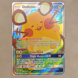 Dedenne GX 195a/214 NM Near MINT Alternate Full Art Promo Pokemon Card L3 - Image 1