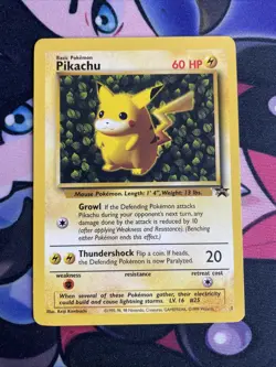 Pikachu Black Star #1 League Promo WOTC Pokemon Card Vintage LP/NM - Image 1