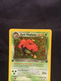 Pokemon Cards: Team Rocket 1st Edition Rare Holo: Dark Vileplume 13/82 - Image 2