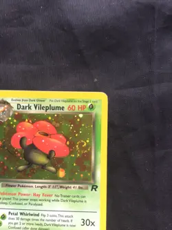 Pokemon Cards: Team Rocket 1st Edition Rare Holo: Dark Vileplume 13/82 - Image 4