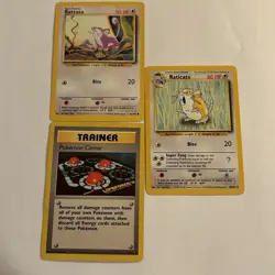 Vintage Pokemon Cards Lot of 2 Base Set 1999 WOTC 90s - Image 1
