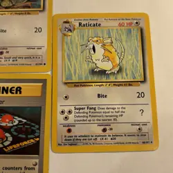 Vintage Pokemon Cards Lot of 2 Base Set 1999 WOTC 90s - Image 3