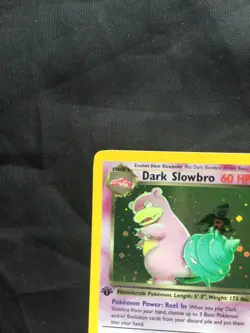Pokemon Cards: Team Rocket 1st Edition Rare Holo: Dark Slowbro 12/82 - Image 3