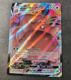 Pokemon Fusion Strike Greedent VMAX Ultra Rare Card 218/264 NM - Image 1