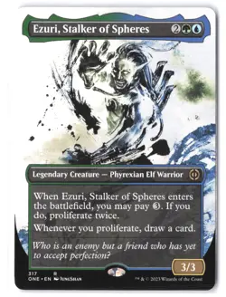 Ezuri, Stalker of Spheres (Showcase) #317 Phyrexia: All Will Be One NM - Image 1
