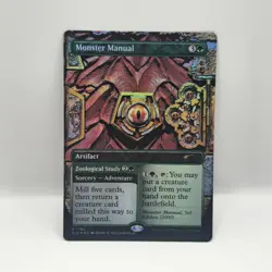 Monster Manual #1782 FOIL MTG Secret Lair Dungeons & Dragons 50th Anniversary - Image 1