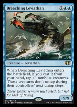 Breaching Leviathan Magic mtg Moderate Play, English Commander 2014 x1 - Image 1
