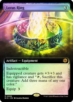MTG FOIL Lotus Ring 089 Extended Art - The Big Score #089 - Image 1