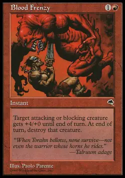 Blood Frenzy Tempest Moderate Play MTG Magic DNA GAMES - Image 1