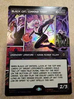 Black Cat, Cunning Thief - #222 Foil (Borderless) Marvel's Spider-Man - Mtg - Image 1