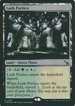 MTG Lush Portico Foil NM Murders at Karlov Manor Magic 263 - Image 1