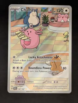 2024 Pokemon TCG Chansey 187/167 Twilight Masquerade Illustration Rare NM/M - Image 1