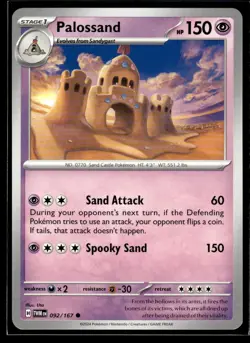2024 Scarlet & Violet Series - Twilight Masquerade Palossand Common #92 - Image 1