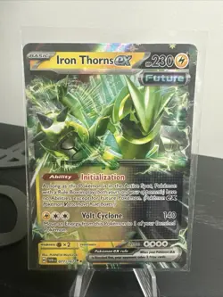 Pokemon TCG Iron Thorns Ex 77/167 Twilight Masquerade Holo Double Rare Near Mint - Image 1