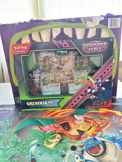 Pokemon Greninja EX Shrouded Fable Box Illustration Collection Sealed - Image 1