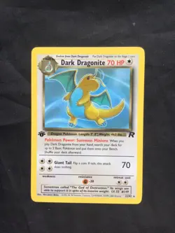 Pokemon Cards: Team Rocket 1st Edition Rare: Dark Dragonite 22/82 - Image 1