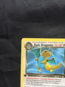 Pokemon Cards: Team Rocket 1st Edition Rare: Dark Dragonite 22/82 - Image 2