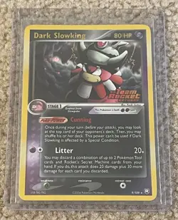 Dark Slowking 9/109 Team Rocket Returns Reverse Holo Excellent Condition Pokemon - Image 1