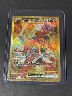 GOLD Koraidon EX 254/198 Scarlet and Violet Pokemon TCG - Image 1