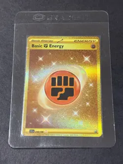 GOLD Fighting Energy 258/198 Scarlet and Violet Pokemon TCG - Image 2