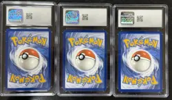 Pokemon TCG Bulbasaur Charmander Squirtle 151 Black Star Promos CGC 9.5 SWIRL🌀 - Image 3