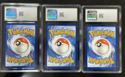 Pokemon TCG Bulbasaur Charmander Squirtle 151 Black Star Promos CGC 9.5 SWIRL🌀 - Image 4