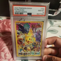 2023 Pokemon SWSH Crown Zenith Pikachu #160/159 PSA 10 - Image 2
