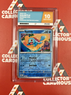 SQUIRTLE | 007/165 | ACE 10 | 151 POKEMON CENTER EXCLUSIVE FOIL | G20 - Image 1