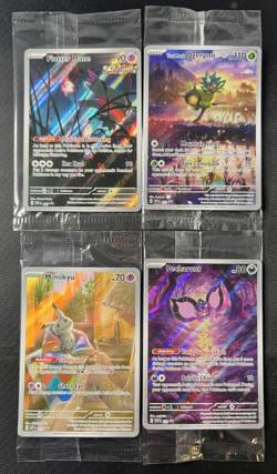 Pokemon ETB Promo Lot of 4 Sealed Scarlet & Violet SVP Promos Mimikyu Ogerpon - Image 1