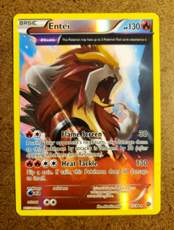 TCG POKEMON Basic ENTEI (15) XY Ancient Origins AOR REVERSE HOLO RARE! 15/98 NP - Image 1