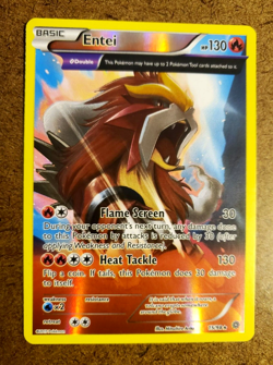 TCG POKEMON Basic ENTEI (15) XY Ancient Origins AOR REVERSE HOLO RARE! 15/98 NP - Image 3