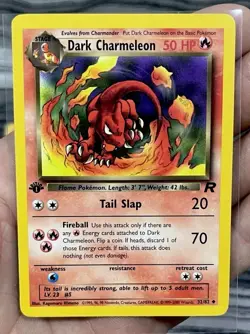 Pokemon TCG Dark Charmander/Charmeleon/Charizard Evolution Set 1st Edition 🔥 - Image 4