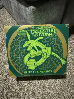 Pokemon TCG Factory Sealed Sun & Moon Celestial Storm Elite Trainer Box - Image 1