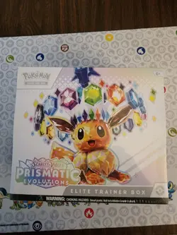 Pokemon TCG: S&V Prismatic Evolutions Factory Sealed Elite Trainer Box - Image 1