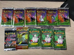 Pokemon Gym Challenge, Jungle, Rocket 1st Edition Booster Packs - LEER / Empty - Image 1