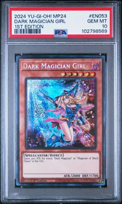 2024 YU-GI-OH! MP24-25TH ANNIVERSARY DUELING MIRRORS DARK MAGICIAN GIRL PSA 10 - Image 1