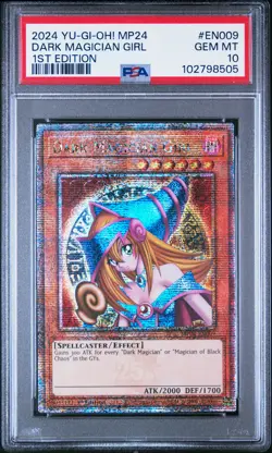 2024 YU-GI-OH! MP24-25TH ANNIVERSARY DUELING MIRRORS DARK MAGICIAN GIRL PSA 10 - Image 1