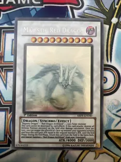 Majestic Red Dragon Ghost Rare 1st Edition ABPF-EN040 Yugioh MP LP - Image 1