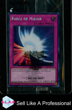 MIRROR FORCE YUGIOH 2025-FRP02 WORLD CHAMPIONSHIP CELEB PROMO MINT SEALED FR - Image 1