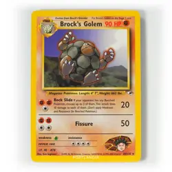 Pokemon - Brock's Golem - 20/132 - Gym Heroes - Rare Card - Image 1