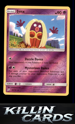 Reverse Holofoil Jynx 68/181 Pokemon Uncommon SM - Team Up Card LP - Image 1