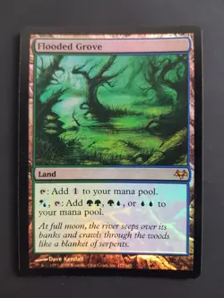 FOIL Flooded Grove, Magic Mtg Card Collection, Karten Sammlung - Image 1
