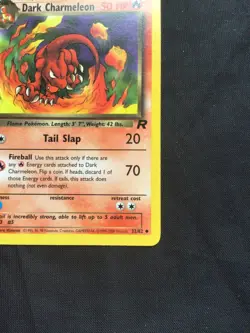 Pokemon Cards: Team Rocket 1st Edition Uncommon: Dark Charmeleon 32/82 - Image 4