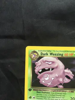 Pokemon Cards: Team Rocket 1st Edition Rare: Dark Weezing 31/82 - Image 2